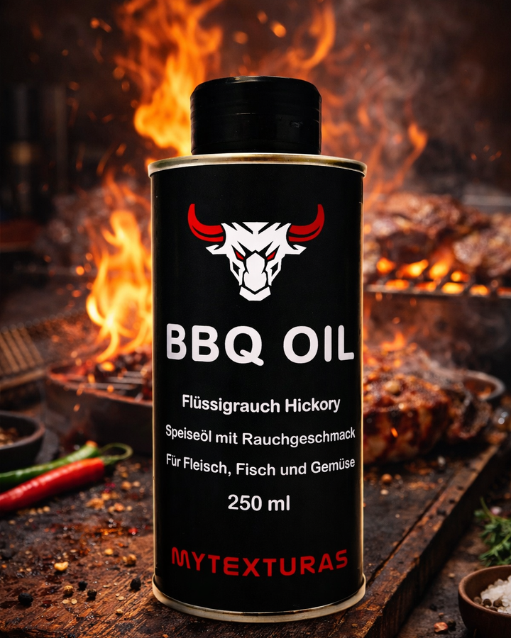BBQ-Öl Hickory 250ml Dose – amerikanischer Flüssigrauch
